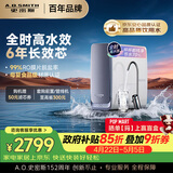 史密斯（A.O.SMITH）佳尼特蓝鲸1000G 家用净水器厨房专用台下用净水机直饮一体机 6年RO膜 冠军之选CR2500AE1