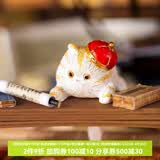 本宫好物故宫文创清猫桌面摆件汽车国风办公室装饰博物馆生日礼物儿童节 小阿哥