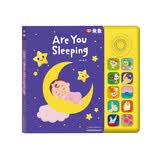 【超模何穗同款发声书】米象 Are you Sleeping 你还在睡觉吗 世界经典SSS英语启蒙儿歌发声书 英文童谣音乐书 儿童点读版有声书 幼儿磨耳朵ABCsong字母 0到3岁早教书 