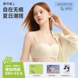 都市丽人文胸光面无痕交叉美背百搭隐形内衣女抹胸无钢圈薄款胸罩2B44B9