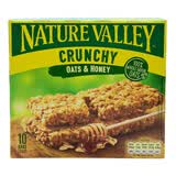 天然山谷进口香脆燕麦棒谷物棒能量棒代餐饼干42g*5小包 /盒NatureValley 蜂蜜味210g【27年2月到期】