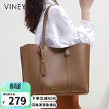viney牛皮包包女包大容量托特包单肩包手提包生日母亲节礼物实用送妈妈