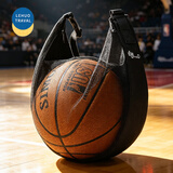 乐活旅行篮球包旅行斜挎背包运动训练足球网兜收纳袋便携排球网袋旅游必备