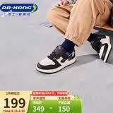 江博士学步鞋运动鞋秋季男女童舒适休闲国货儿童鞋B14243W001黑/米23