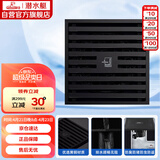 潜水艇（Submarine）BTK40-10黄铜烤漆黑色地漏卫生间淋浴大排量防臭地漏 移位40管径