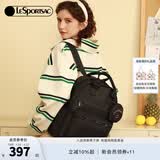 LeSportsac乐播诗新款双肩包旅行包背包大容量电脑包书包生日礼物 黑色