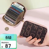 高尔夫（GOLF）卡包女印花女士零钱包多卡位包包女包手拿包休闲百搭钱包生日礼物