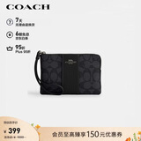 蔻驰（COACH）【品牌直供】女士小号手拿包手腕包PVC配皮革CW854IMXHE