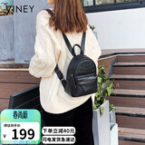 viney牛皮双肩包女时尚大容量轻便运动旅行背包学生书包生日母亲节礼物