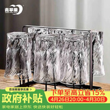 青苹果玻璃水杯架 黑色轻奢不锈钢玻璃杯架 酒杯玻璃杯牛奶杯茶杯杯架