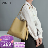 viney包包女包牛皮水桶包大容量单肩斜挎托特生日母亲节礼物实用送妈妈