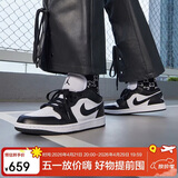 耐克NIKE休闲鞋男女熊猫AJ 1乔丹JORDAN 1运动鞋DC0774-101黑白38