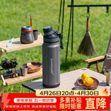 乐扣乐扣（LOCK&LOCK）探索保温保冷杯316L保温杯户外便携保温壶大容量水杯子1L黑色