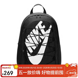 耐克（NIKE）男女双肩包背包 大容量旅行包电脑书包休闲包DV1296-010 黑白