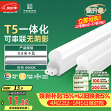 佛山照明T5支架LED灯管一体化全套LED灯带0.3米4W日光色6500K
