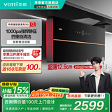 华帝（VATTI）X5壁嵌超薄双腔近吸家用变频侧吸式油烟机燃气灶具套装25大风量理想家 i11209单烟机【国家政府补贴】