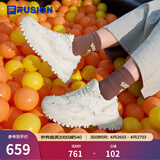 FILA FUSION斐乐女鞋BIANCO老爹鞋季硬糖鞋休闲鞋厚底运动鞋女 棉花糖/银-MM 40