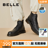 百丽（Belle）潮搭马丁靴男冬季商场同款真皮英伦风休闲靴92267DD0 黑色6孔（内增高）-A0923 40 (250mm)
