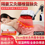 鸿益德艾灸仪器一体机无烟家用熏蒸仪美容院全身温养理疗仪烤电艾炙灯 白色督脉款【三仓加热+艾灸+25cm加长灸热口】