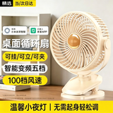 科沃【已连接米家APP】桌面小风扇控制夹子风扇壁扇多功能台式宿舍办公室壁挂米家版100档循环风