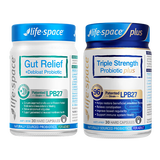 Life Space960亿超感益生菌30粒/瓶+超养胃益生菌30粒/瓶【养胃护肠组合】
