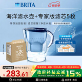 碧然德（BRITA）过滤净水器 家用滤水壶 净水壶 海洋系列 3.5L（蓝）+专家版滤芯5枚 环保加固包装