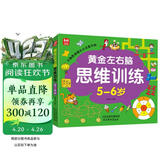 黄金左右脑思维训练5-6岁：儿童黄金期智力开发左右脑专注力思维训练大脑潜能开发早教启蒙 绿色印刷 