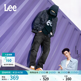 Lee【张凌赫代言】726标准中腰直筒五袋款黑灰色男牛仔裤潮A08773 黑灰色 38