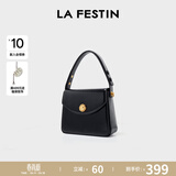 拉菲斯汀（La Festin）包包女2026新款方糖包腋下红色结婚新娘手提小方包生日礼物送女生 骑士黑【赠礼品袋】