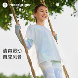 moodytiger【仙女家族】女童凉感T恤26年夏季新款儿童防晒速干长袖运动上衣