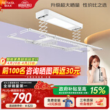 好太太（Hotata） 电动晾衣架智能自动升降晒被阳台晾衣架室外衣服架伸缩晾衣杆 【46孔大晒量】D11-Z白色