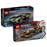 乐高（LEGO）(LEGO)积木拼装 77251迈凯伦F1赛车+76923兰博基尼GT超跑组套