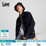 Lee舒适版男经典款骑士牛仔夹克长袖翻领外套休闲潮LMT0090125PN 清水洗 XL
