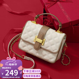 YUYULA牛皮包包女包斜挎包品牌轻奢手提链条包生日母亲节礼物实用送妈妈