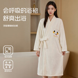 范爷家珊瑚绒浴袍浴巾可穿长袖浴裙家用速干吸水柔软亲肤不掉毛睡袍学生