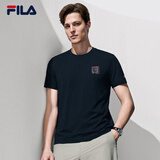 FILA 斐乐短袖T恤26夏季男士简约圆领商务休闲通勤上衣