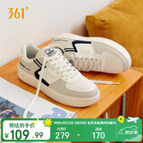 361°运动男鞋春夏季复古厚底增高小白鞋休闲板鞋跳舞鞋672426615-5