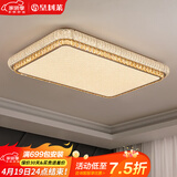 皇利莱客厅吸顶灯现代客厅大灯主灯高级感餐厅灯护眼卧室吸顶灯中山灯具 【长方形192W】智能护眼灯具96CM