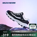 斯凯奇奥利奥|男鞋春季黑白老爹鞋复古熊猫鞋透气增高运动鞋8790091