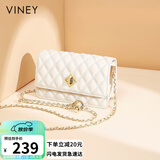 viney包包女包牛皮链条包轻奢百搭单肩斜挎包生日母亲节礼物实用送妈妈