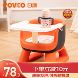 日康（rikang）宝宝餐椅 叫叫椅婴儿学坐椅多功能儿童吃饭餐桌 RK-X2009-2 橙色