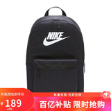 耐克NIKE双肩包中性电脑包旅行HERITAGE休闲包书包 DC4244-010黑中