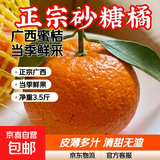 正宗广西桂林马水砂糖橘沙糖桔新鲜水果当季蜜桔桂林橘子贡柑整箱 带箱4斤 净重3.5斤 大果（50mm+）