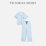维多利亚的秘密（Victoria's Secret）维密 单依纯同款宅度假天丝绵柔印花凉感睡衣家居服套装女不易皱