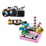 乐高（LEGO）(LEGO)积木拼装31147复古相机+31169鲜花打字机双组套