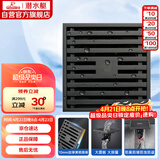 潜水艇（Submarine）MTK50-10黄铜镀镍枪灰色拉丝防臭地漏卫生间淋浴大排量地漏50管径