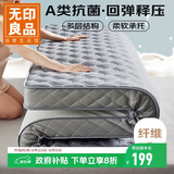 无印良品A类立体针织床褥床垫遮盖物1.5*2米卧室家用可折叠防滑褥子