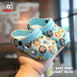 巴布豆儿童拖鞋1-3岁小童防滑凉拖鞋男童女童婴幼儿居家室内宝宝洞洞鞋 浅蓝 24 170mm 内长16.5cm 适合脚长15.5-16cm