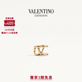 华伦天奴VALENTINO[礼物]女士 VLOGO SIGNATURE 单只金属耳夹 金色 均码