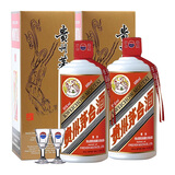 茅台（MOUTAI） 53度 贵州飞天茅台 酱香型白酒 500ml（出口海外版带杯） 53度 500mL 2瓶